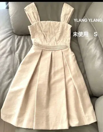 미사용 YLANG YLANG 슬리브리스 원피스 S 베이지