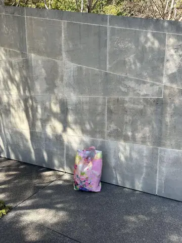 꽃무늬 토트백 중형