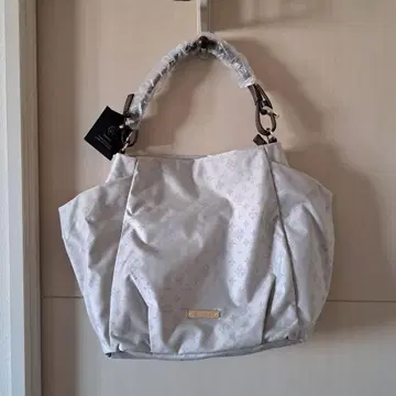 러셋 그레이 로고 나일론 토트백