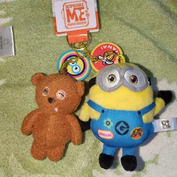 미니언&팀 USJ 한정판 봉제 인형 키링