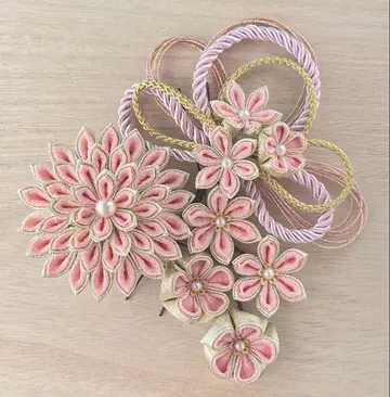 일본 의류용 꽃 모티브 헤어 액세서리