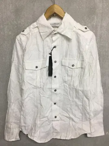 lav 라브 라브 택 포함 새상품 주름 가공 셔츠 자켓 화이트 M