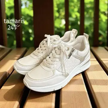 택 포함 tamaris 사이드 지퍼 스니커즈 24cm 컴포트 타마리스