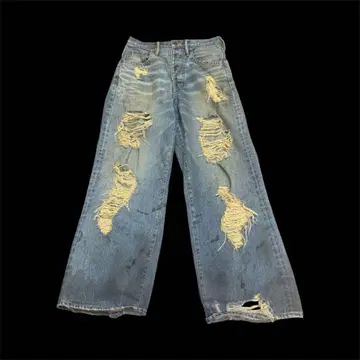 SUGARHILL BEAMS 별주 Crushed Denim Pants