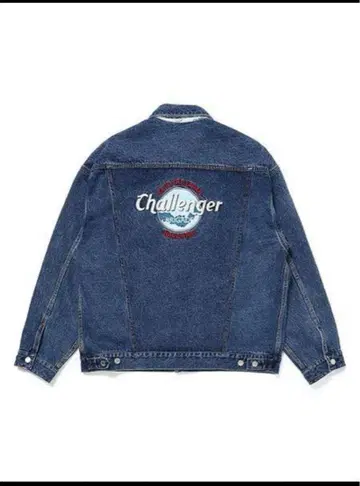CHALLENGER ICE WASHED PATCH DENIM JACKET