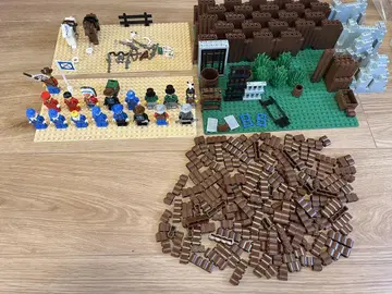 LEGO 웨스턴 미니 피규어와 액세서리 대량 올드
