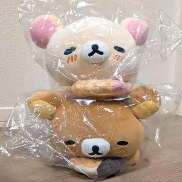 리락쿠마 & 코리락쿠마 미스터도넛 콜라보 도넛 곰곰 쿠션