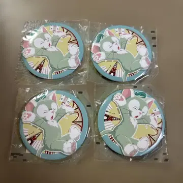 홍콩 디즈니랜드 캔뱃지 젤라토니 4개