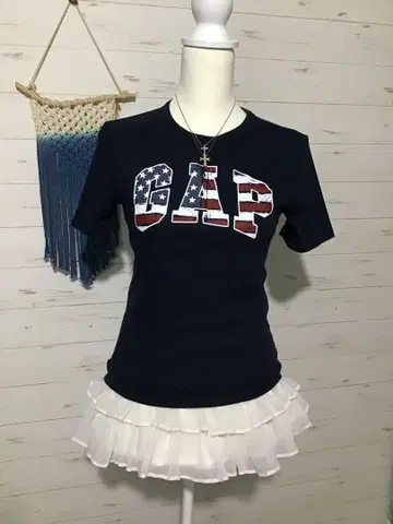 GAP Y2K 헤이세이 갸루 헤이세이 여자아이 그런지 피치 티셔츠