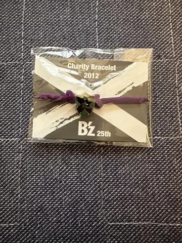 B'z 차리티 팔찌 2012 보라색