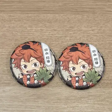 하이큐 백귀야행 히나타 쇼요 난자타운 캔뱃지 난자 2개 세트