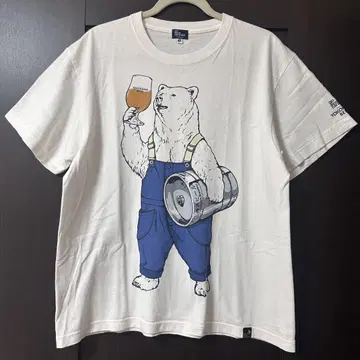 레어 고슬로우캐러밴 요코하마 맥주 콜라보 한정판 브루어 곰 T셔츠