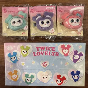 TWICE LOVELYS GIGO 한정판 봉제 인형 헤어핀 미사모