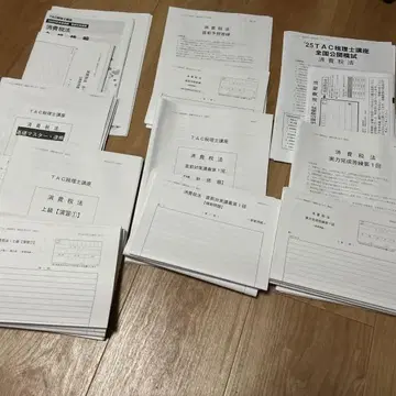 TAC 2025년 목표 소비세법