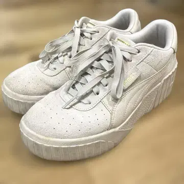 PUMA CALI WEDGE TONAL 통굽 그레이 24.5cm