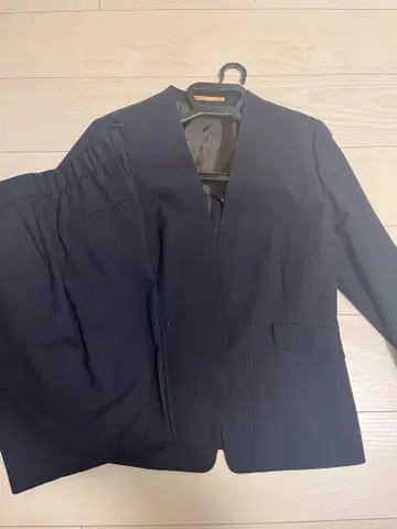 네이비 노카라 수트 셋업 LL