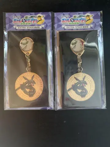 포켓몬 EXTRA STAGE 메달 키링 2개 세트