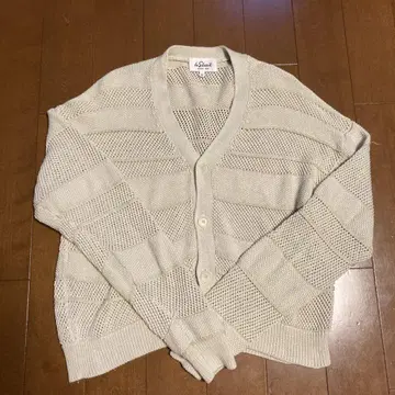 le Glazik 메쉬 가디건 36 아이보리