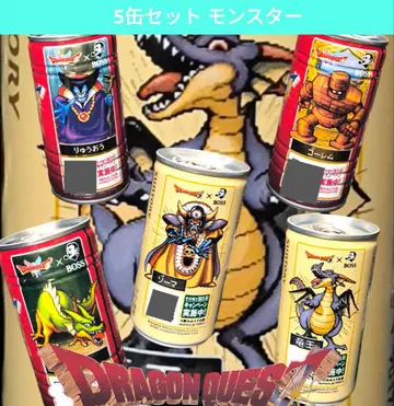 드래곤 퀘스트 BOSS 커피 5캔 세트 몬스터 모델