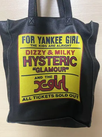Xgirl x HYSTERIC GLAMOUR 콜라보 가죽 토트