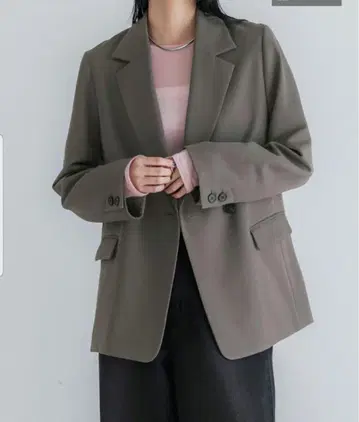 crewre 더블 테일러드 자켓 모카 1 크루레