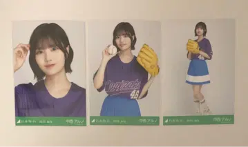 노기자카46 브로마이드 베이스볼 셔츠 2025 나카니시 아루노 컴프