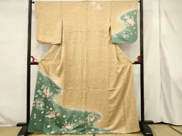 호몬기, 노을빛 꽃배 문양, 금채, 순수 실크, 일품