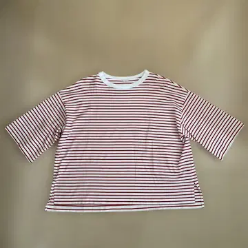journal standard luxe 보더 T셔츠 5부 소매