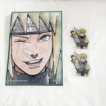 NARUTO 나미카제 미나토 클리어 파일 키링