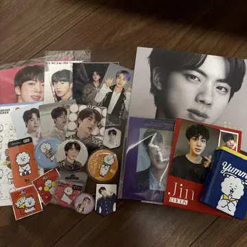 BTS Jin 포토 카드 배지 MAGIC SHOP 특전 세트