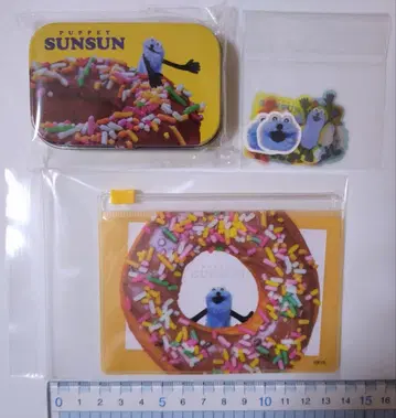 퍼펫 순순 미니 캔 케이스, 슬라이드 파우치, 씰 3종 세트