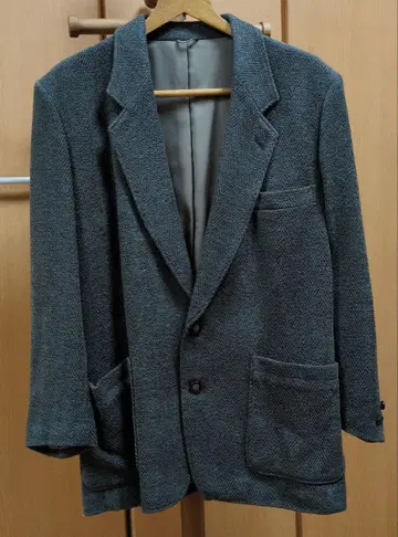 그레이 헤링본 블레이저