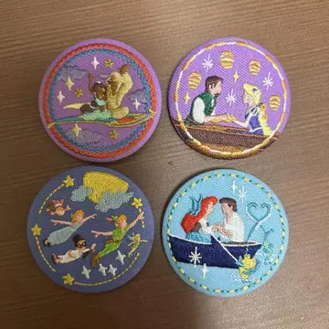 디즈니 자수 캔 배지