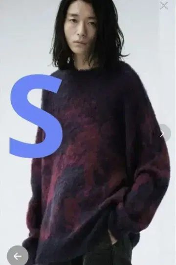 WYM MOHAIR BLEND JACQUARD SHAGGY KNIT