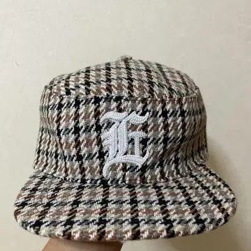 ENIGMA INFINITY HOUNDSTOOTH PILLBOX CAP
