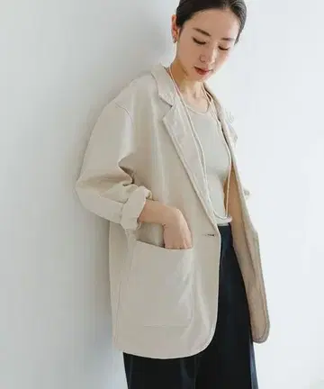새상품 URBAN RESEARCH 테일러드 데님 자켓 아이보리
