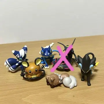 포켓몬 피규어 6개 세트 몬코레 포켓몬스터 레쿠쟈 데덴네