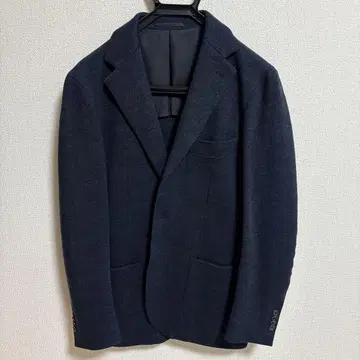 [ UNITED ARROWS ] 다크 블루 테일러드 자켓 울 혼방