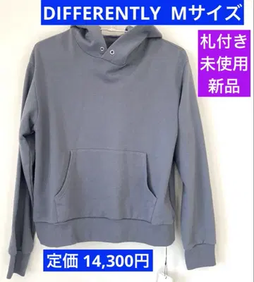 미사용 새상품! DIFFERENTLY [ D 후드티 ] BLU M 사이즈