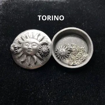 80s 빈티지 torino사 트린켓 박스 태양 주석