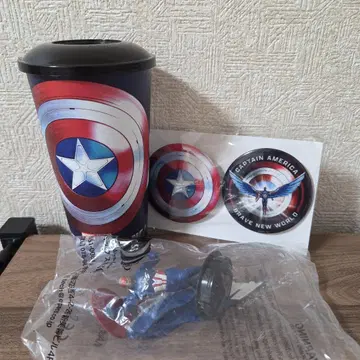 캡틴 아메리카 브레이브 뉴 월드 드링크 피규어 캔뱃지