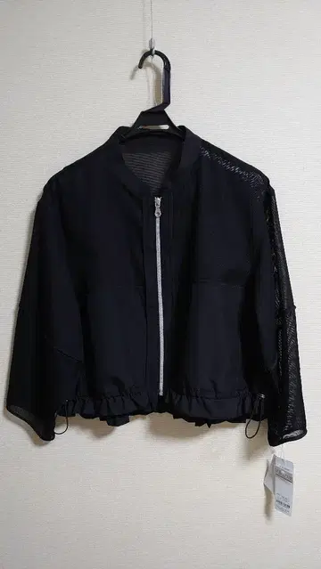 여성용 숏 자켓 블랙 메쉬