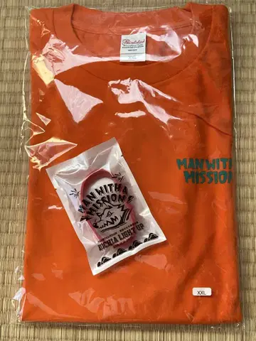 맨위즈 셔츠와 러버 밴드 XXL 오렌지