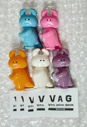 총 5종 UAMOU VAG 시리즈 소프트 비닐 가챠 피규어 우아모우