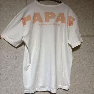 PAPAS 파파스 t셔츠 포켓 백 프린트 48 cafe 카페