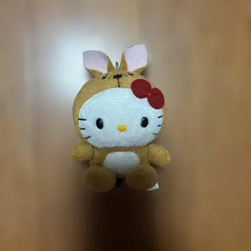 호주 한정 헬로키티 봉제 인형 키링 브라운 약 10cm