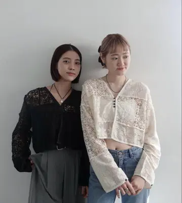 anuke 앙누크 패치워크 레이스 가디건