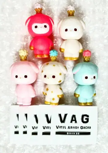 전 5종 VAG 시리즈 소프트 비닐 가챠 피규어