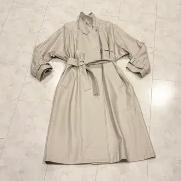 택 포함 새상품 Lois CRAYON 가죽 트렌치코트