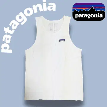 새상품급 patagonia 파타고니아 탱크탑 슬리브리스 화이트 심플